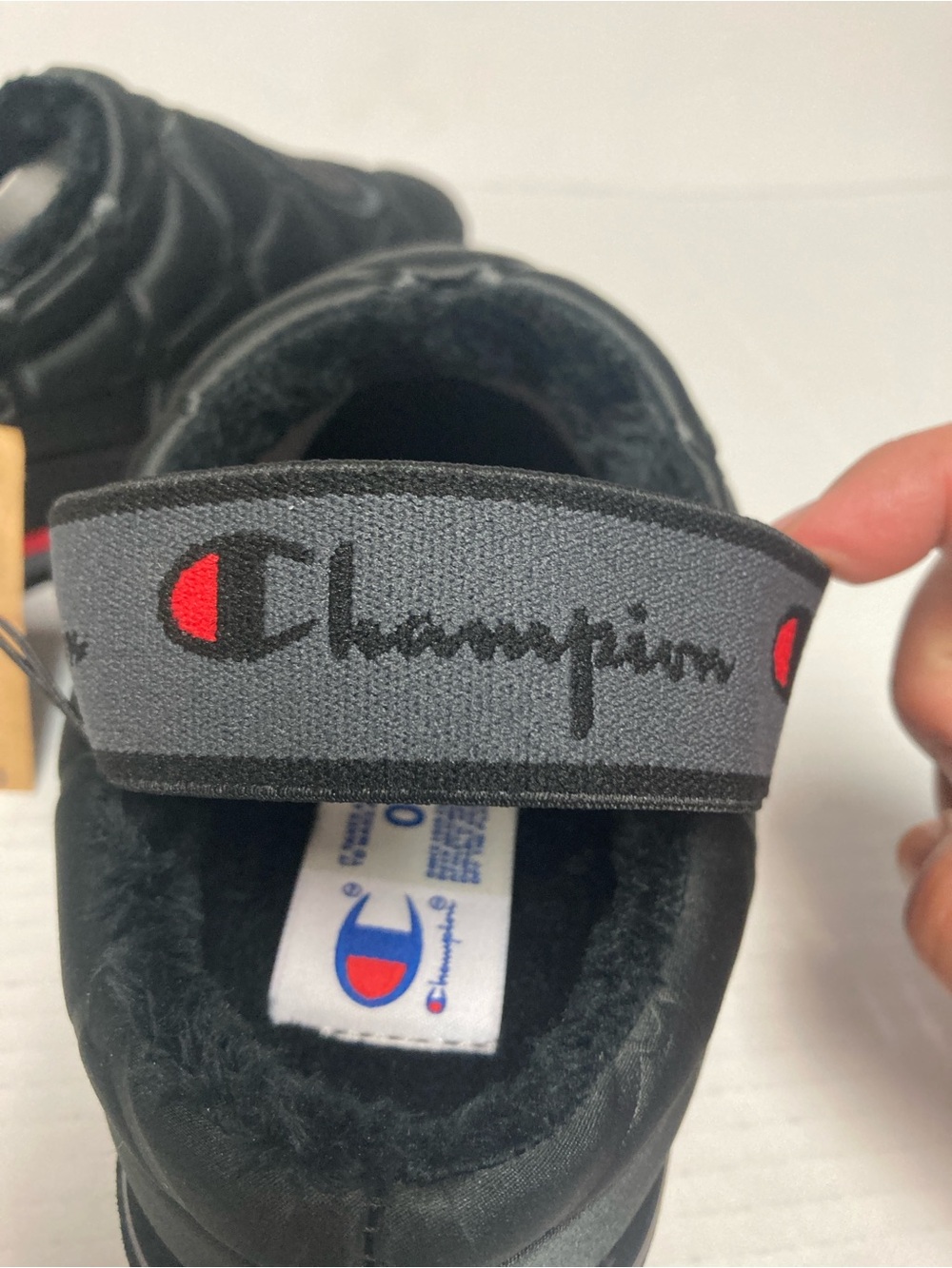 Champion Hot Stuff Platform Slippers Women’s Size 7 Lux Black Slingback - Picture 4 of 13